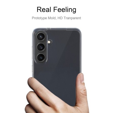 Ультратонкий силиконовый чехол 0.75mm на Samsung Galaxy S24 5G - прозрачный