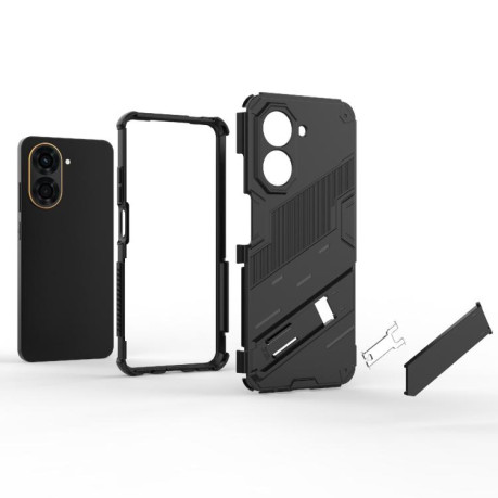 Противоударный чехол Punk Armor для Xiaomi Redmi A5 4G 171.1mm / Poco C71 5G - черный