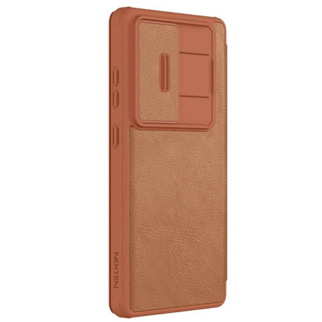 Чохол-книжка Nillkin Qin Series для Samsung Galaxy S25 Ultra 5G - коричневий