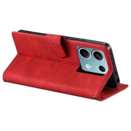 Чехол-книжка Stitching Skin Feel для Motorola Edge 60 Fusion - красный