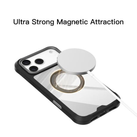 Противоударный чехол Mutural Xuan Armor Series MagSafe Magnetic Holde на iPhone 17 Pro Max - серый