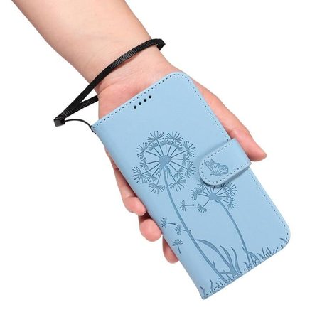 Чехол-книжка Dandelion Embossed Pattern Flip Leather для Xiaomi Redmi K90/Poco F8 Pro — голубой