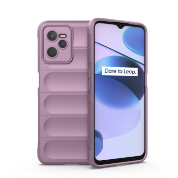 Силіконовий чохол Magic Flannel для Realme C35 - фіолетовий