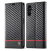 Чохол-книжка LC.IMEEKE Carbon Fiber для Samsung Galaxy A14 4G/5G - Horizontal Black