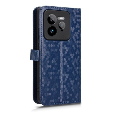 Чехол-книжка Honeycomb Dot для Realme GT 7 Pro - синий