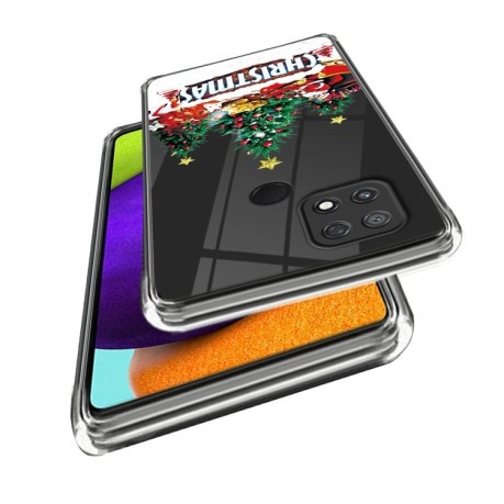 Противоударный чехол Christmas Patterned для Xiaomi Poco C40/Redmi 10c - Santa Elk