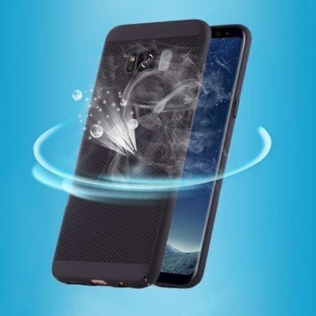 Пластиковый противоударный легкий вентилируемый чехол Lightweight Breathable  для  Samsung Galaxy S8 / G950-черный