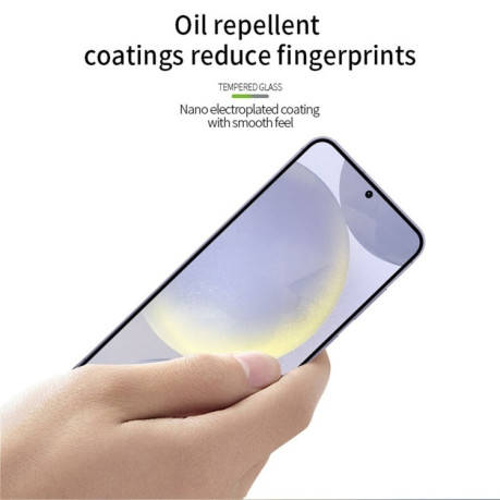 Защитное стекло PINWUYO 9H 3D Full Screen на Samsung Galaxy S25+ 5G - черное