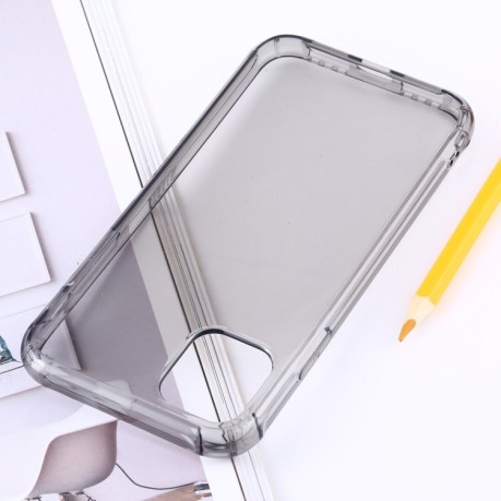Ударозахисний силіконовий чохол Thick на iPhone 11 - прозоро-сірий