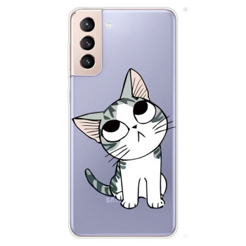 Чехол Painted Pattern для Samsung Galaxy S22 5G - Cat
