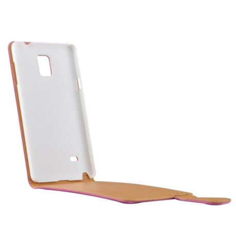 Кожаный флип-чехол на Samsung Galaxy Note 4 N910 розовый