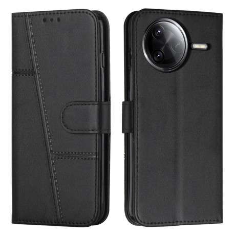 Чохол-книжка Stitching Calf Texture для Xiaomi Poco F7 Pro / F7 Ultra - чорний