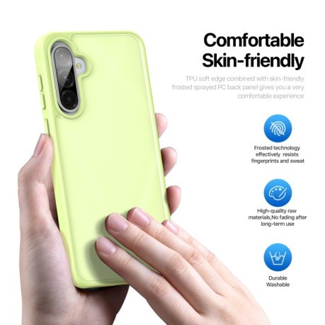 Чехол DUX DUCIS Yind Series TPU Hybrid PC на Samsung Galaxy A36 5G / A56 5G - зеленый