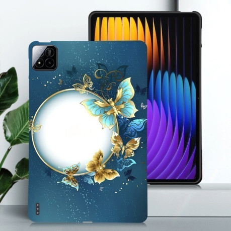 Чехол Color Painting Pattern Smart для Xiaomi Pad 7 / Pad 7 Pro - Butterfly Circle