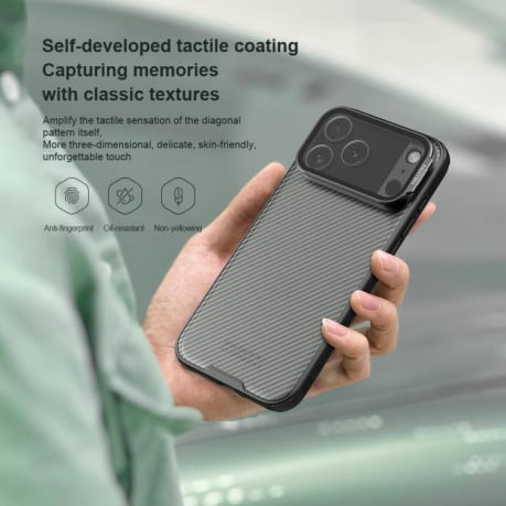 Чохол NILLKIN CamShield Prop Transparent Mirror Cover Translucent на iPhone 17 Pro Max - чорний