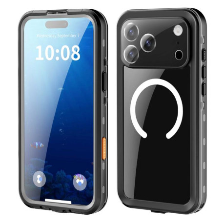 Противоударный чехол RedPepper IP68 Waterproof MagSafe для iPhone 17 Pro Max - серый