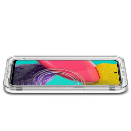 Защитное каленое стекло Spigen Alm Glass Fc для Samsung Galaxy M53 5G Black