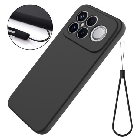 Силіконовий чохол Solid Color Liquid Silicone на Xiaomi Redmi K90 Pro Max / Poco F8 Ultra — чорний