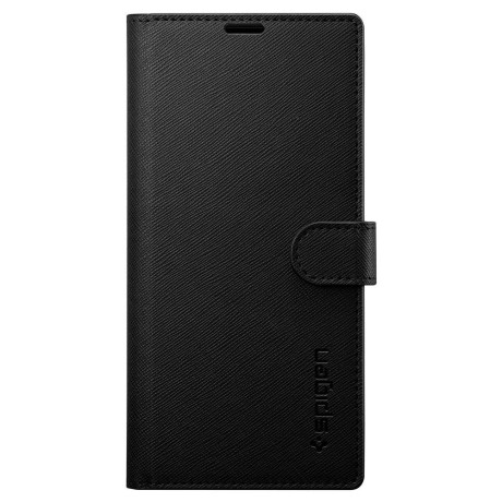 Оригинальный чехол- книжка Spigen Wallet S Galaxy Note 10 Black