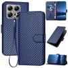 Чехол-книжка Carbon Fiber Texture на Xiaomi 15T 5G - синий