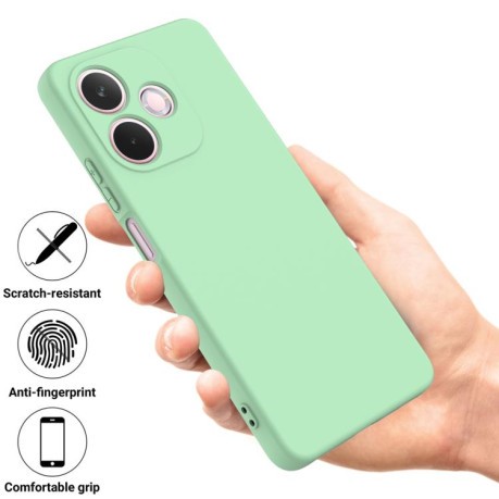 Силіконовий чохол Solid Color Liquid Silicone на OPPO A5 Pro 4G - зелений