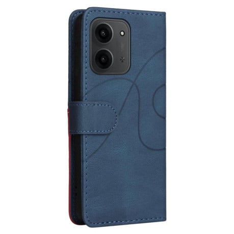 Чохол-книжка CaseNeo Splicing Dual Magnetic Buckle Leather на Xiaomi Redmi 15C 4G EU / 15C 5G 173.1mm - синій