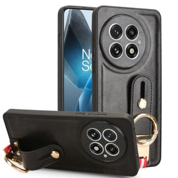 Протиударний чохол Wristband Leather Back для OnePlus 13 - чорний