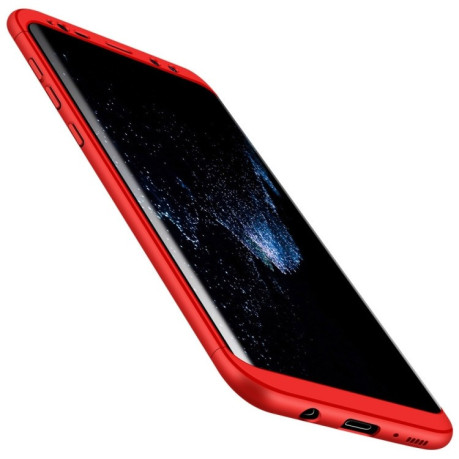 3D чехол GKK Three Stage Splicing Full Coverage Case на Samsung Galaxy S8/G950-красный