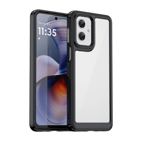 Протиударний чохол Colorful Acrylic Series для Motorola Moto G55 5G - чорний
