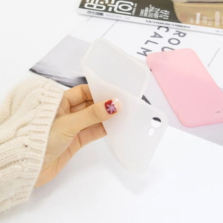Чехол Liquid Emulsion Translucent на iPhone SE 3/2 2022/2020/8/7 - белый
