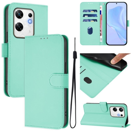 Чехол-книжка Skin Feel Solid Color Leather для Infinix Zero 30 4G - зеленый