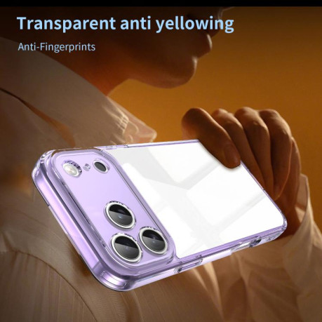 Чехол PC Hybrid TPU Airbag Shockproof для iPhone 17 Pro Max - фиолетовый