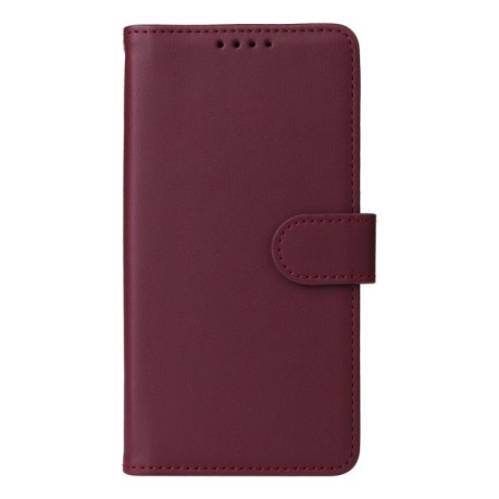 Чехол-книжка BETOPNICE BN-005 2 in 1 Detachable Imitate Genuine Leather для Samsung Galaxy A05s - винно-красный