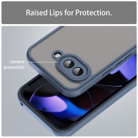 Чохол Fan Dun Series TPU Hybrid PC Frosted на Google Pixel 9a - синій
