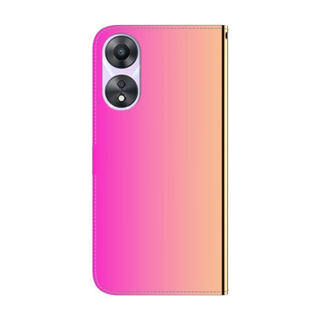 Чехол-книжка Imitated Mirror для OPPO A78 4G - розовый