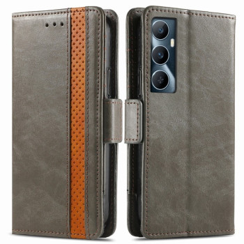 Чохол-книжка з двосторонньою магнітною застібкою на Realme C65 - сірий