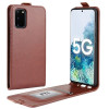 Фліп-чохол R64 Texture Single на Samsung Galaxy S20 FE - коричневий