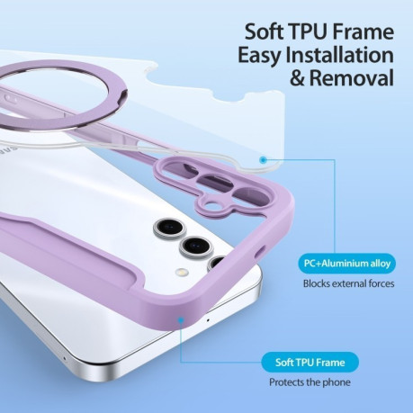 Чохол-книжка DUX DUCIS Skin X Pro Series Magsafe  для Samsung Galaxy S25+ 5G - фіолетовий