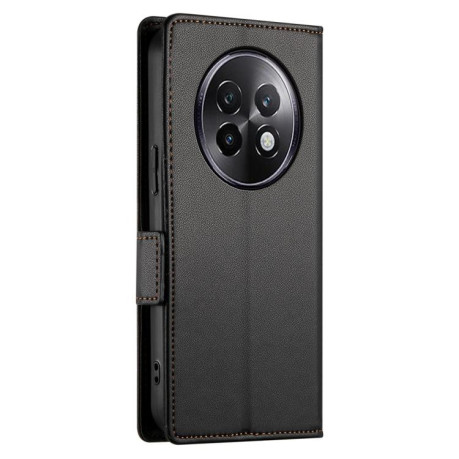 Чехол-книжка Side Buckle Magnetic Frosted Leather для Realme 13+ - черный