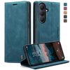 Чехол-книжка CaseMe-013 многофункциональный с кармашком на карт для Samsung Galaxy S26+ 5G — синий