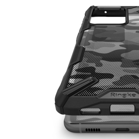 Оригінальний чохол Ringke Fusion X Design для Samsung Galaxy S20 Ultra Camo Black (XDSG0027)