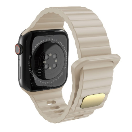 Ремешок Breathable Skin-friendly для Apple Watch Series 8/7 41mm / 40mm / 38mm - бежевый