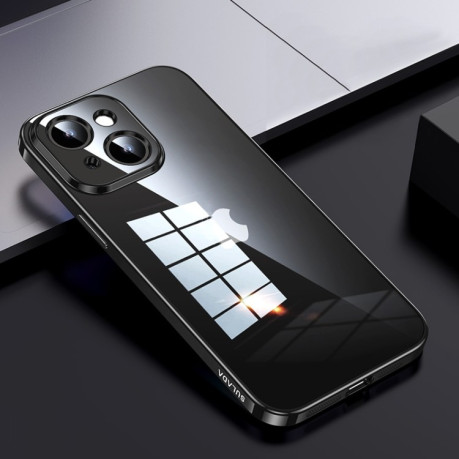 Чохол SULADA Shine Through Series Plating TPU на iPhone 15 Plus - прозорий