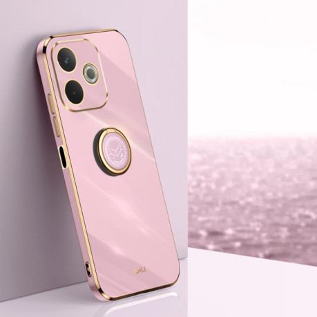Противоударный чехол XINLI Straight Edge with Ring Holder для OPPO A5 Pro 5G Global - фиолетовый