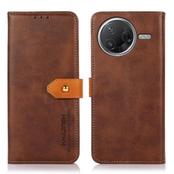 Чохол-книжка KHAZNEH Cowhide Texture на Xiaomi Poco F7 Pro / F7 Ultra Global - коричневий