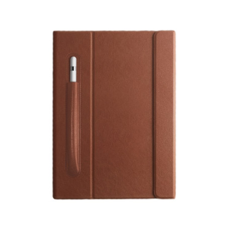 Кожаный чехол- книжка Mutural Geya Series на iPad 9/8/7 10.2 (2019/2020/2021) - коричневый