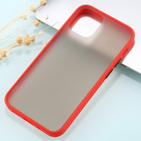 Противоударный чехол Skin Feel Series на iPhone 12 Mini - красный