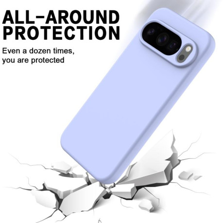 Силіконовий чохол Solid Color Liquid Silicone на Google Pixel 10 Pro XL - фіолетовий