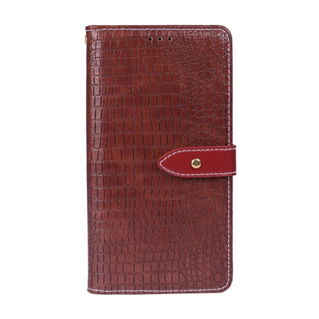 Чохол-книжка idewei Crocodile Texture для OPPO Reno7 5G Global/ Find X5 Lite/OnePlus Nord CE2 5G  - винно-червоний