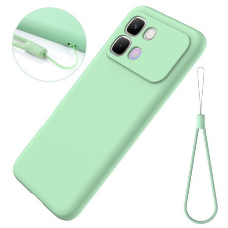 Силіконовий чохол Solid Color Liquid Silicone для Infinix Note Edge 5G — зелений